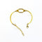 Gold Oval Rakhi Bracelet Base