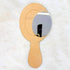 Oval Shape Hand Mirror MDF Base With Silver Acrylic