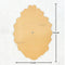 Oval Agate Clock MDF Base
