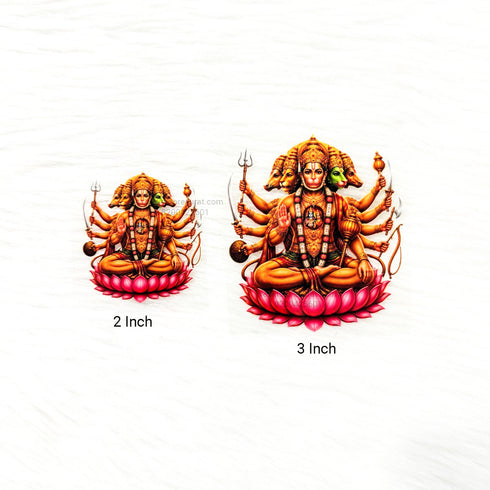 Panchmukhi Hanumanji 3D UV Sticker