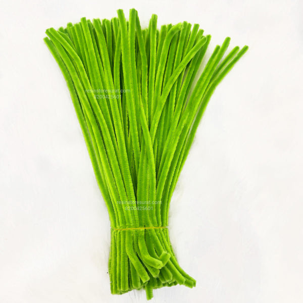 8 MM Parrot Green Pipe cleaner For Craft