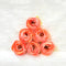 Peach Peony Artificial Flower - 6 Pcs