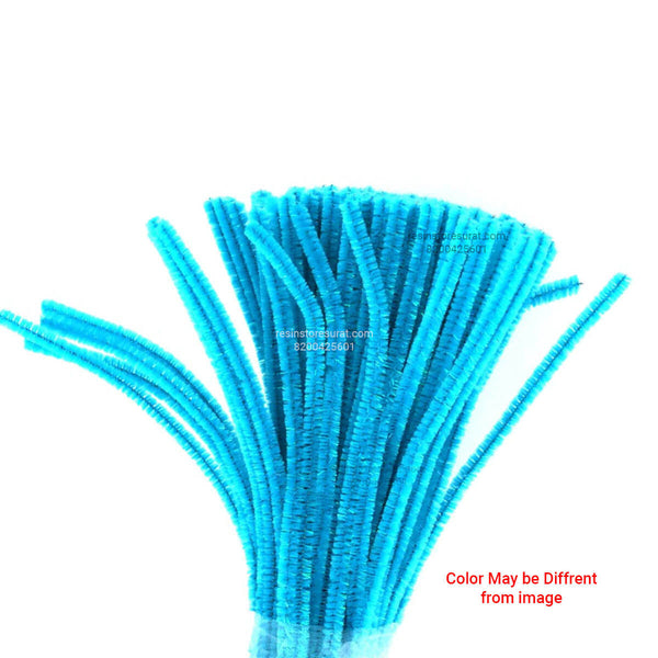 Peacock Blue Shimmer Glitter Pipe Cleaner