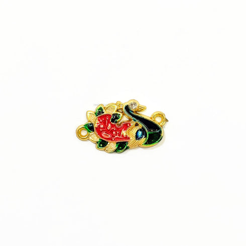 Peacock Fiber Rakhi Charm FC 28