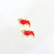 Peacock Meenakari Kundan Beads Pink Golden charm C11