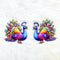 Printed Colorful Peacock MDF Cutout