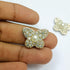 Decorative Pearl and Diamond Butterfly - 1 pcs