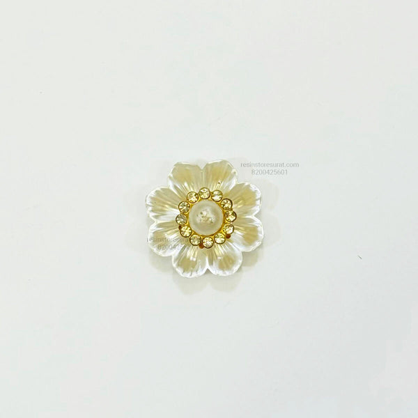 Pearl Diamond Multi Petal Flower