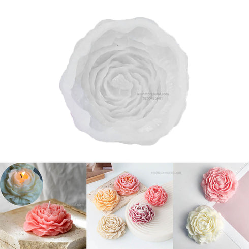 Peony Flower Candle Mould