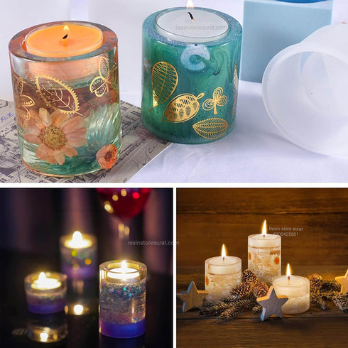 Pillar Tealight Candle Holder Mould