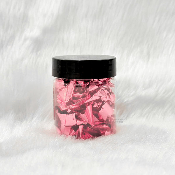 Pink Crushed Foil