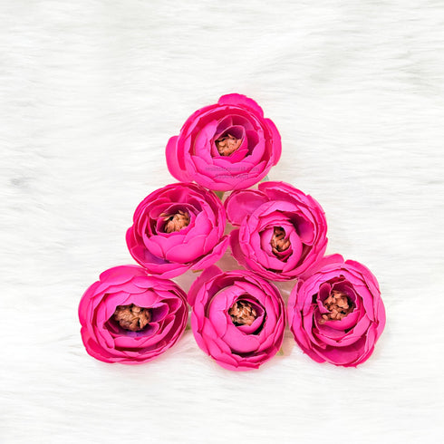 Pink Peony Artificial Flower - 6 Pcs