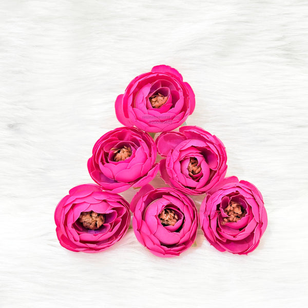 Pink Peony Artificial Flower - 6 Pcs
