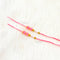 Pink Readymade Rakhi Thread - RT11 (5 Pairs)