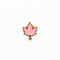 Pink maple Leaf Charm
