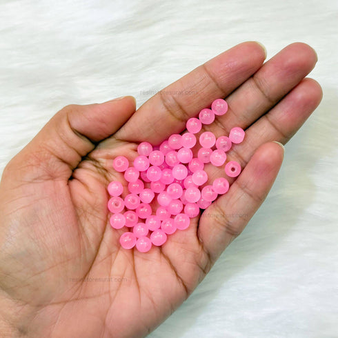 Pink Rakhi Beads