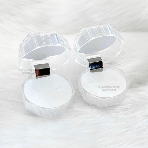 Acrylic Design Engagement Ring Box - 2 Pcs