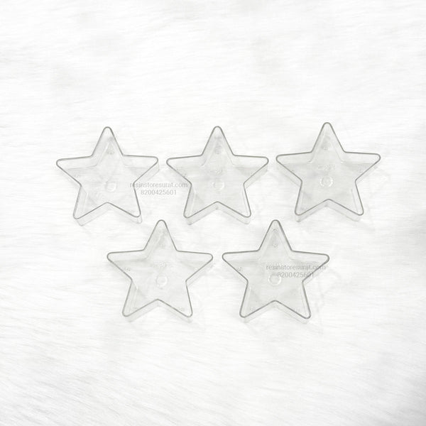 Star Shape - Polycarbonate T-Light Cups (5 Pcs)