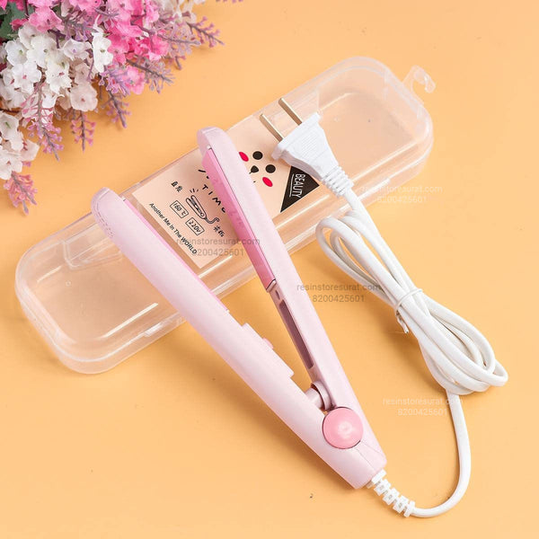 Portable Mini Hair Straightener Compact Flat Iron for Pipe Cleaner Shaping