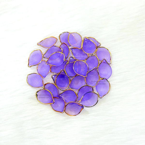 Purple Flower Petal Gold Line