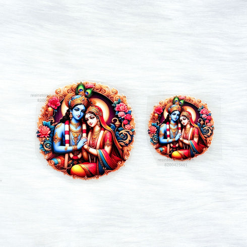 Radha Krishna 3D UV Sticker - A