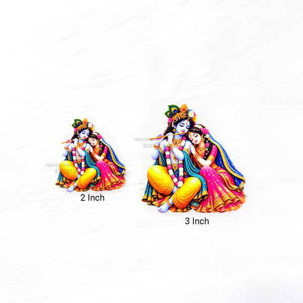 Radha Krishna 3D UV Sticker
