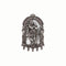 Radha Krishna Hanging Silver Pendant Charm