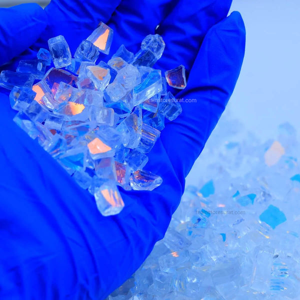 Rainbow Reflective Firepit Glass