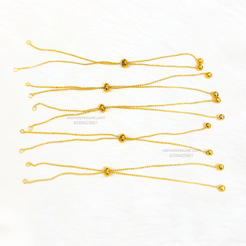 Rakhi Small Ball chain design - 5 Pcs