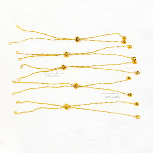 Rakhi Ball chain design - 5 Pcs