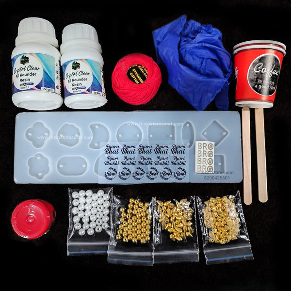 Resin Rakhi Kit C