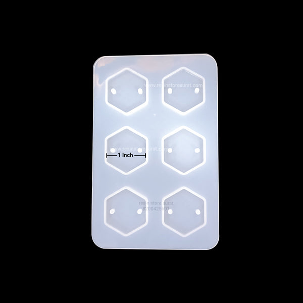 Hexagon Rakhi Mould 6 Cavity