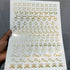 Rakhi Gold Embossed Sticker - A4 Design A