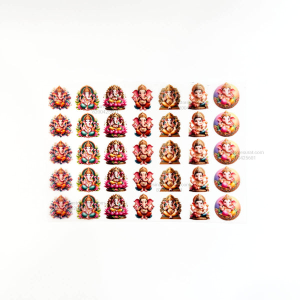 Ganesha Rakhi Insert Sheet - A7