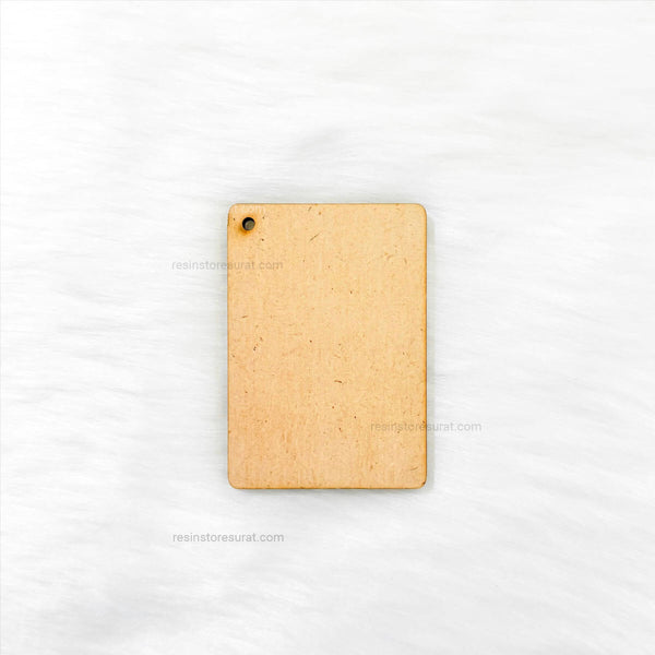 Rectangle MDF Keychain Base