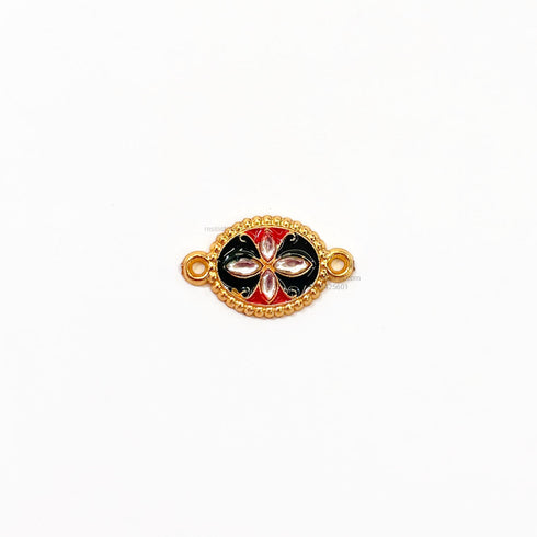 Red Green Oval Designer Fiber Rakhi Charm FC 30