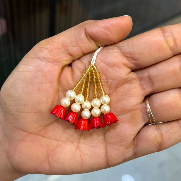 Red Mini Flower Hanging Latkan - L17