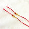 Red Readymade Rakhi Thread - RT10 (5 Pairs)