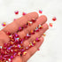 Red Reflective Butterfly Rakhi Beads