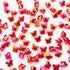 Red Reflective Butterfly Rakhi Beads