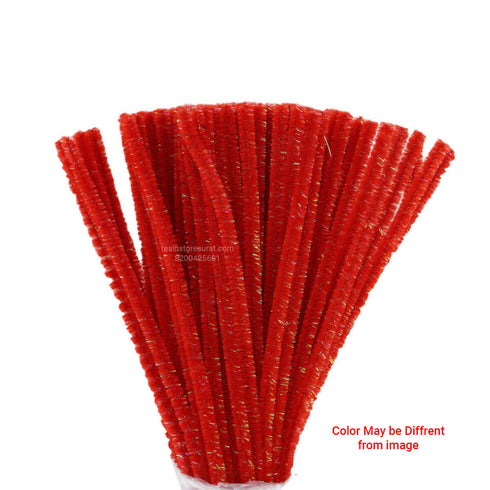 Red Shimmer Glitter Pipe Cleaner