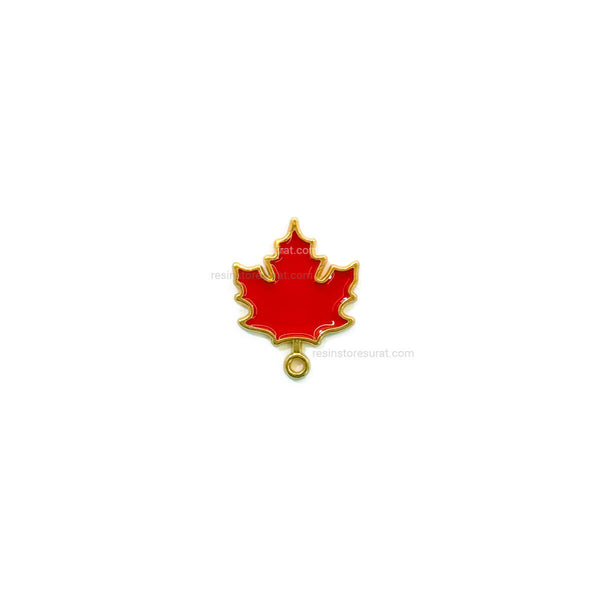 Red maple Leaf Charm