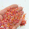 Red Rainbow Metallic Granule Stone - 50 Grm