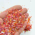 Red Rainbow Metallic Granule Stone - 50 Grm