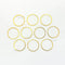 Round Gold Bezel Frame - 10 Pcs | 30MM