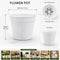 Round Plastic Flower Pot With Drainage Holes For Pipe Cleaner - 5 Pcs