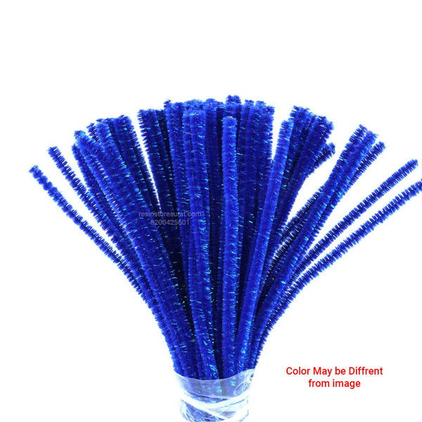 Royal Blue Shimmer Glitter Pipe Cleaner