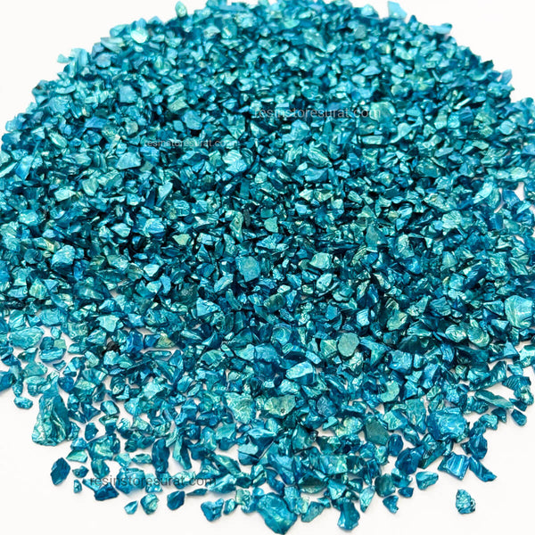 Blue metallic granule stone - 50 Grm