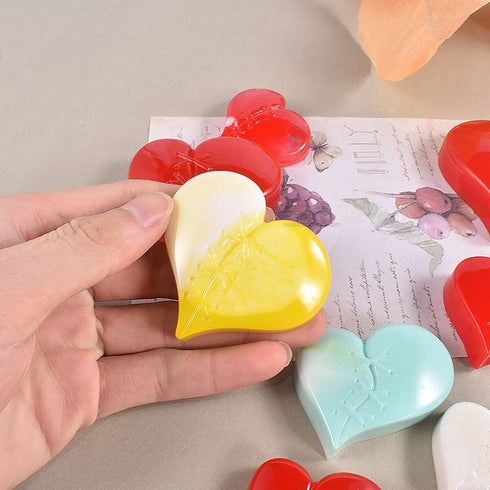 Rubbing Stitching Patching Heart Keychain Mould