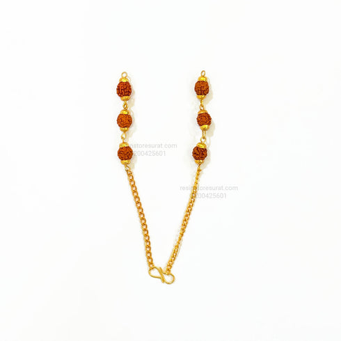 Rudrax Rakhi Bracelet Chain